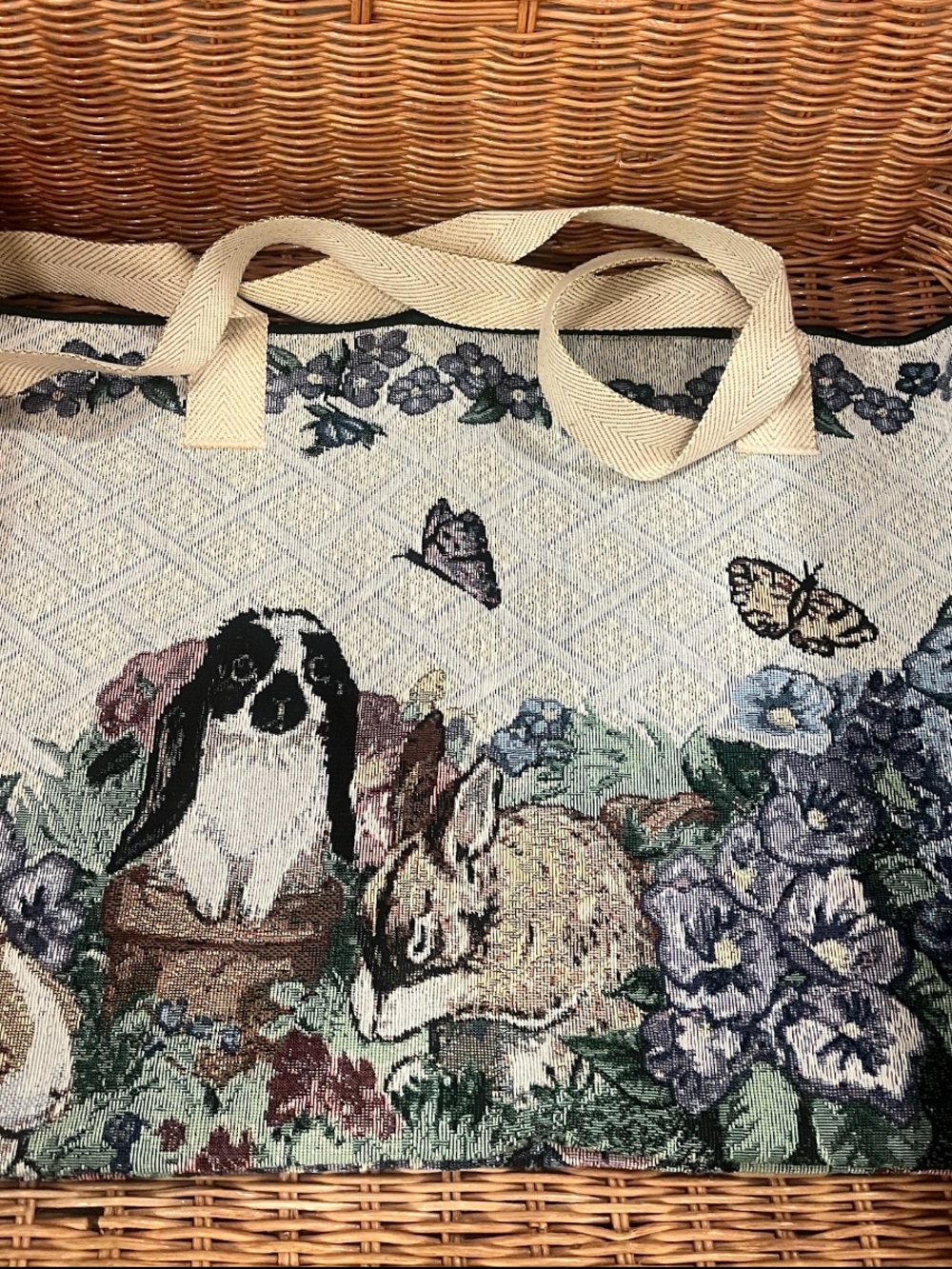Vintage Tapestry Tote Bag